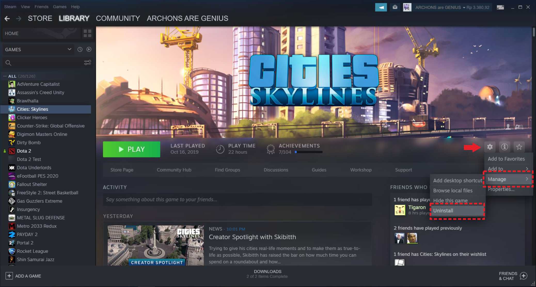 Cara Uninstall Game Steam di PC atau Laptop