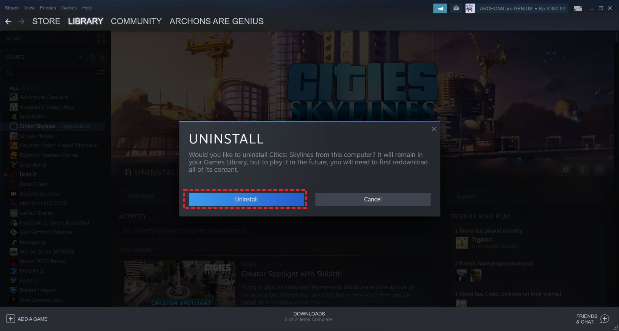 Cara Uninstall Game Steam di PC atau Laptop