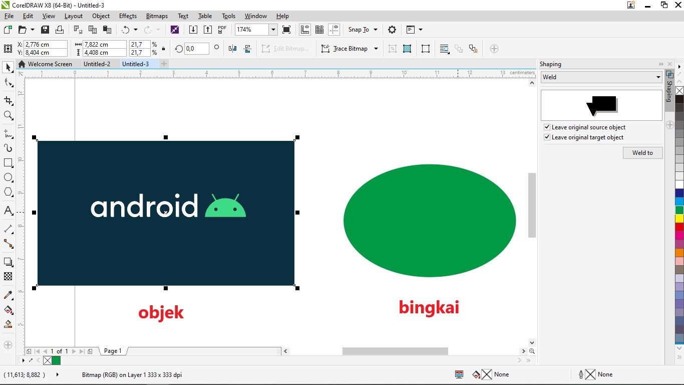 Cara Memasukkan Gambar Ke Objek Lingkaran di Corel Draw