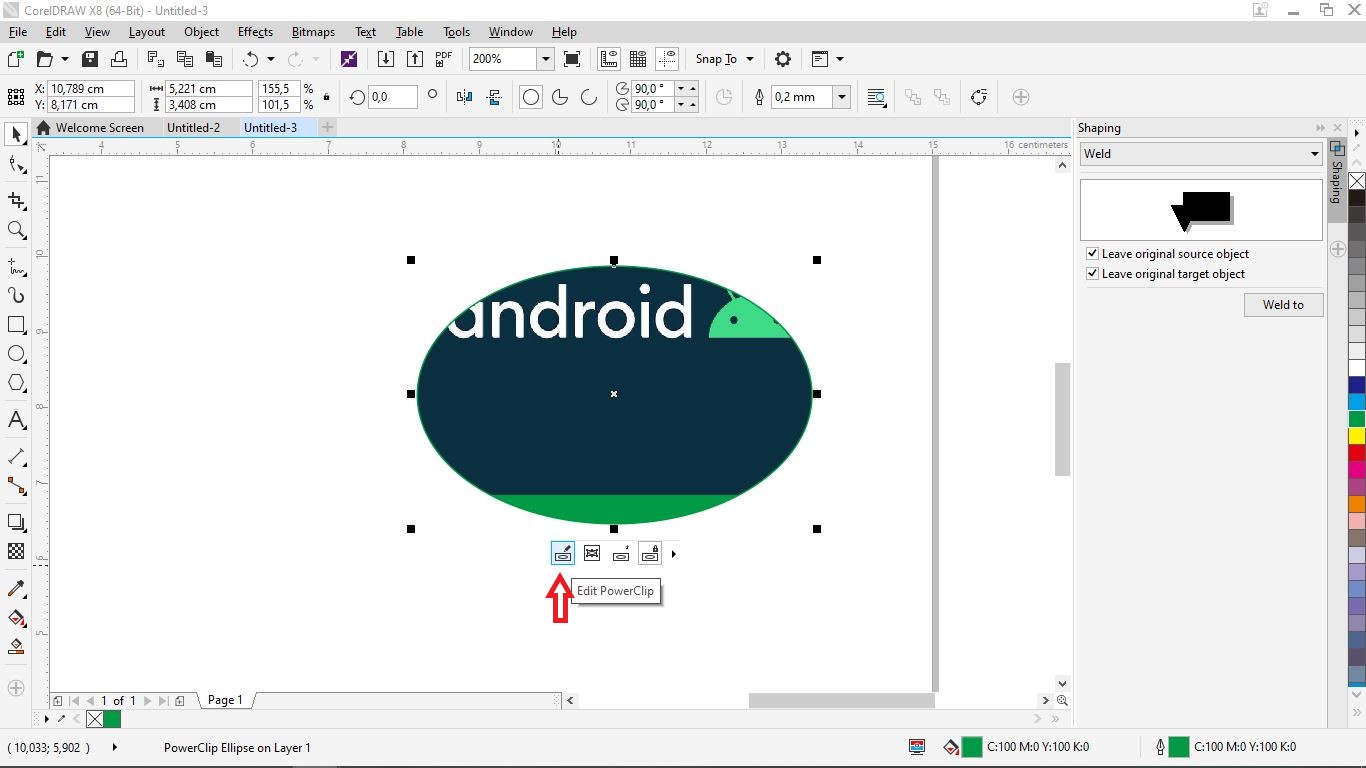 Cara Memasukkan Gambar Ke Objek Lingkaran di Corel Draw
