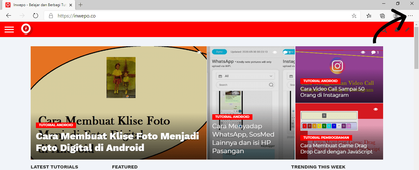 Cara Mengatur Font di Browser Microsoft Edge