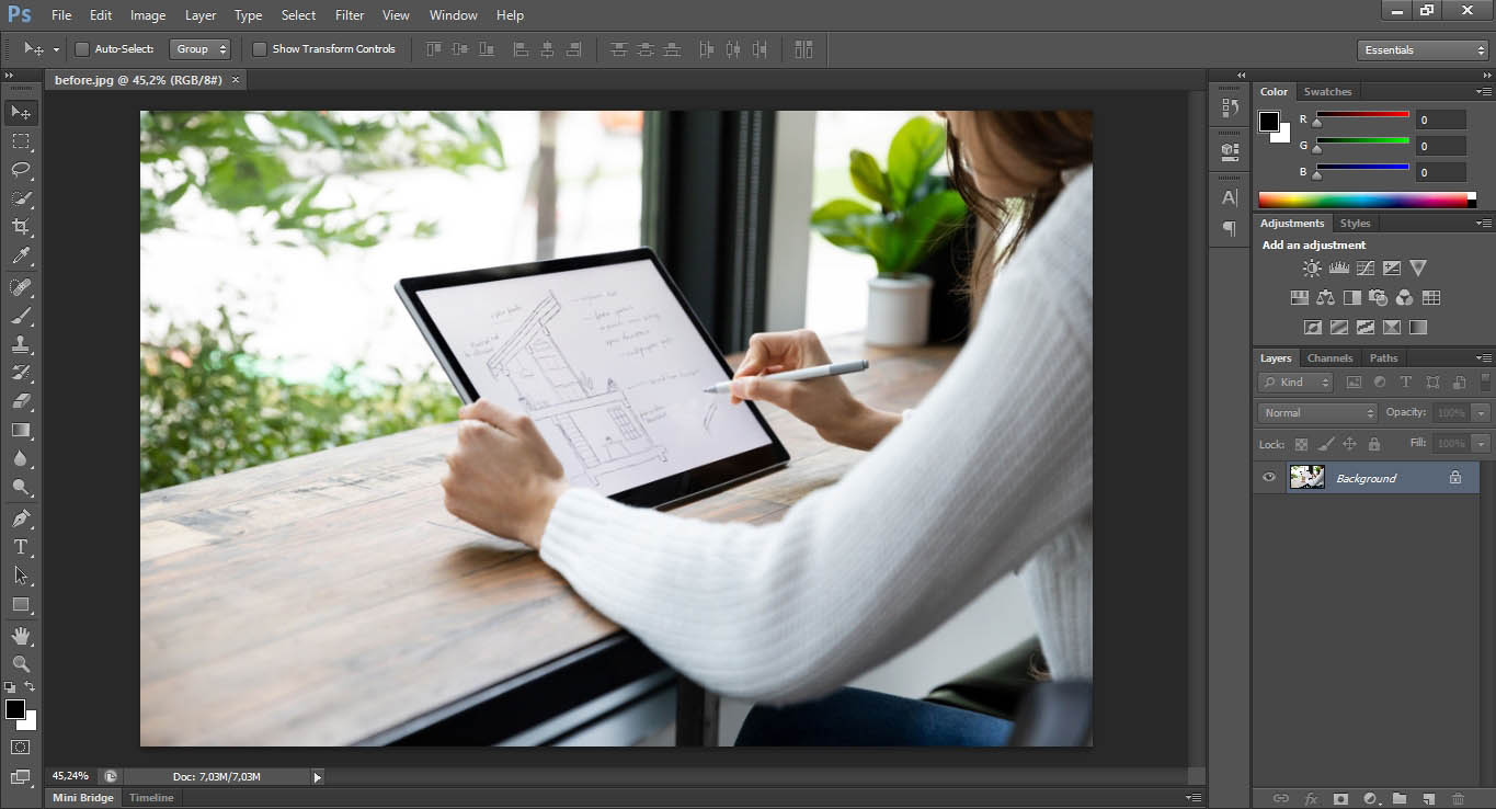 Cara Menambah atau Membuat Efek Autofocus pada Foto di Photoshop