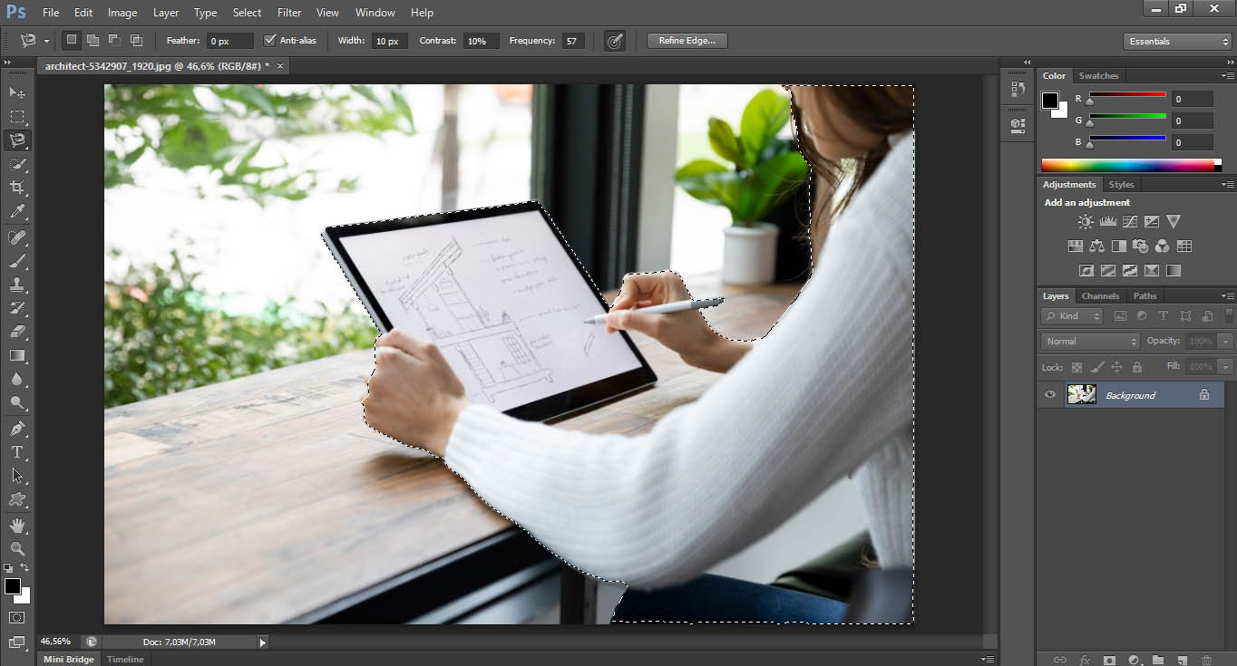 Cara Menambah atau Membuat Efek Autofocus pada Foto di Photoshop