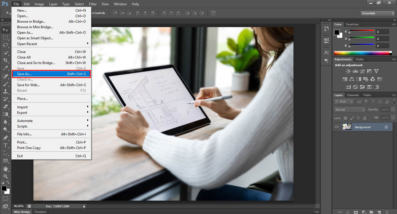 Cara Menambah atau Membuat Efek Autofocus pada Foto di Photoshop