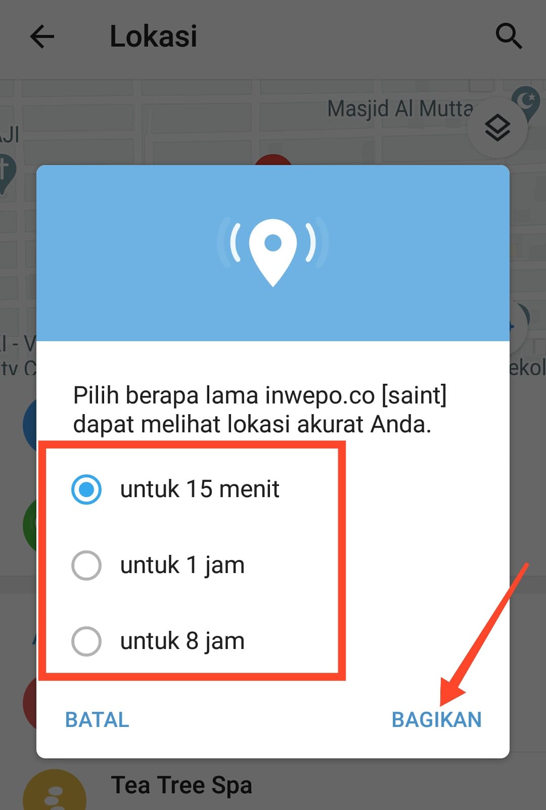 Cara Share Lokasi Secara Real Time di Telegram
