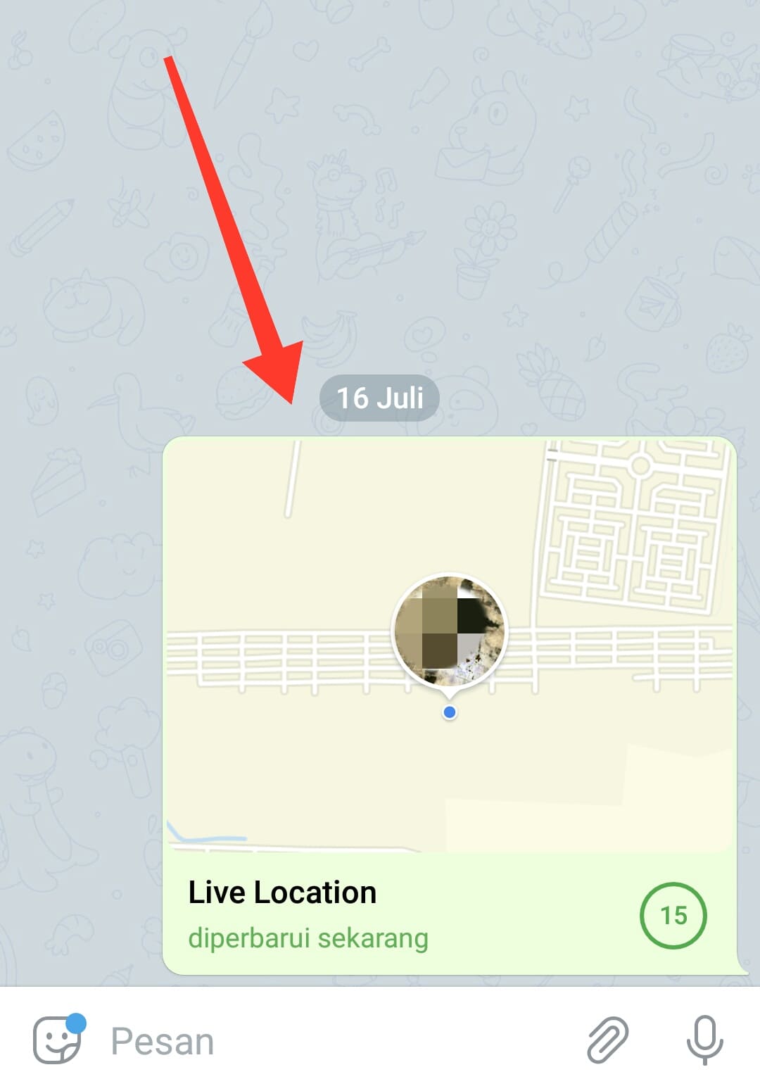 Cara Share Lokasi Secara Real Time di Telegram