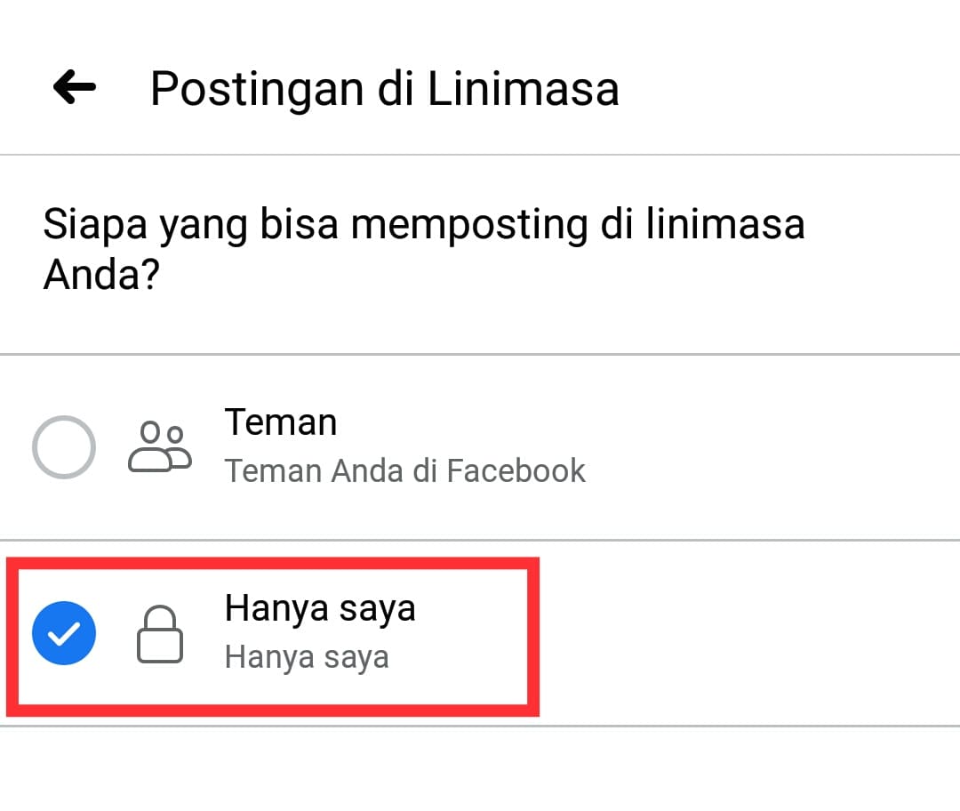 Cara Mengunci Wall atau Dinding Facebook di android