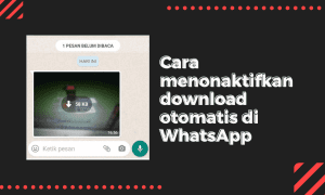 Cara menonaktifkan download otomatis di WhatsApp Android