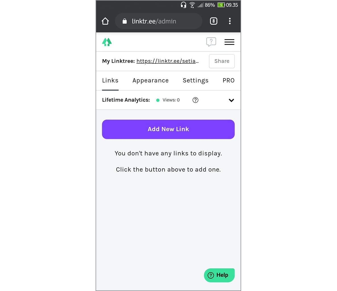 Rich Result on Google's SERP when searching for "bio instagram"