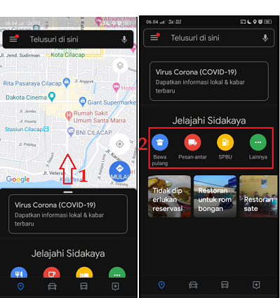 Cara Menampilkan Rekomendasi Tempat Umum di Google Maps