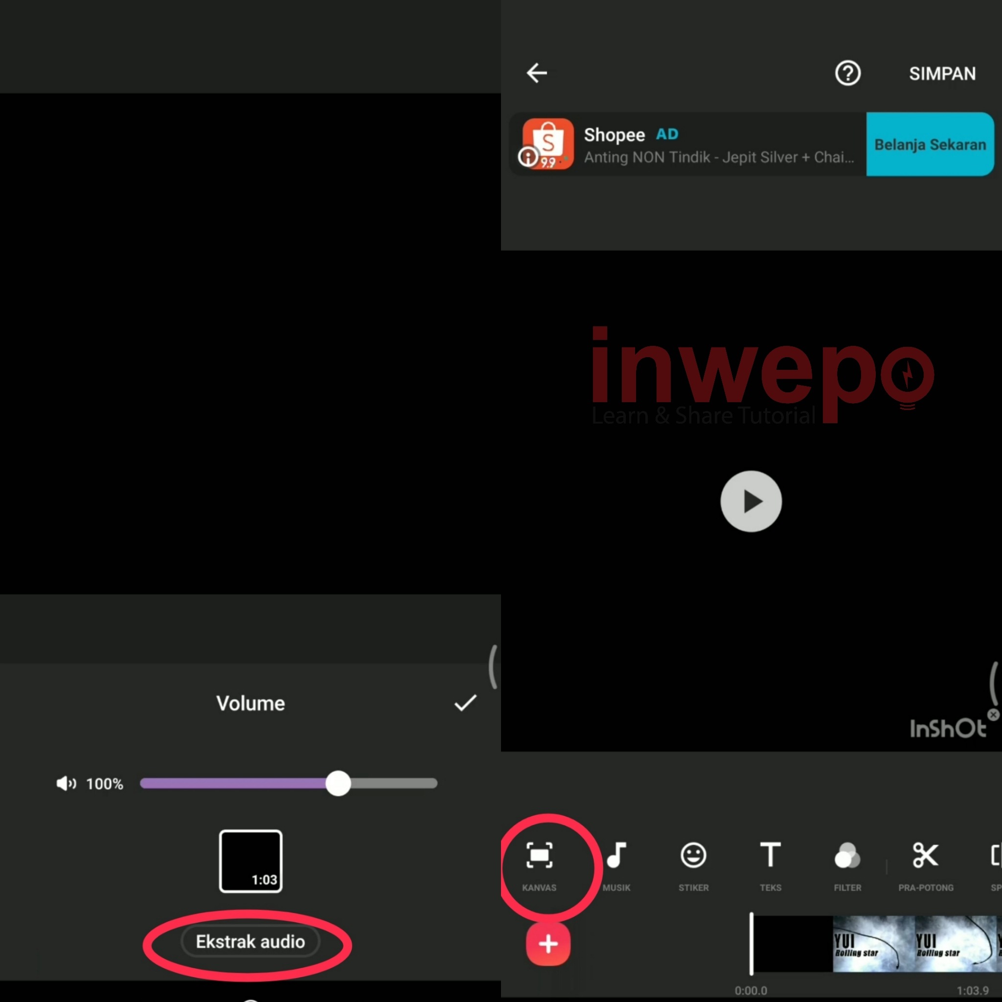 Cara Share Spotify ke instastory dengan Background Bergerak
