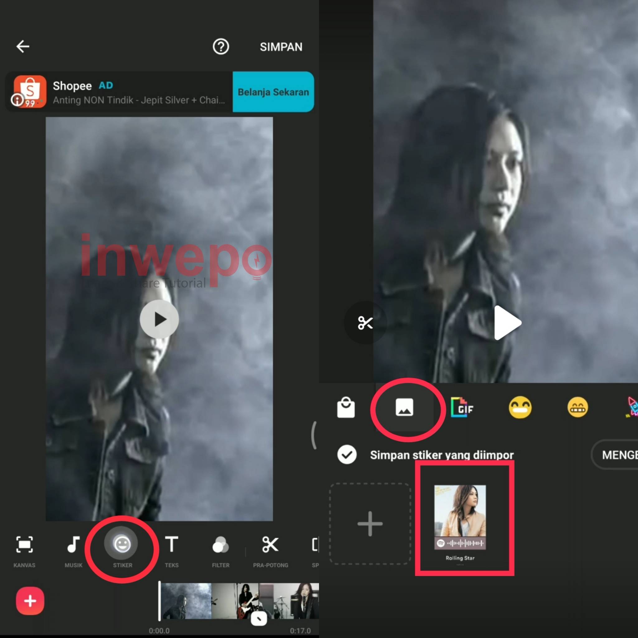 Cara Share Spotify ke instastory dengan Background Bergerak