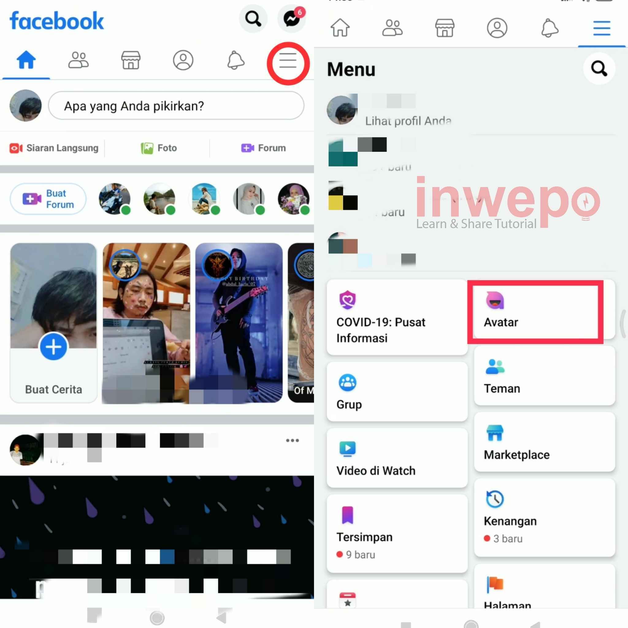 Cara Menggunakan Avatar Facebook di Whatsapp