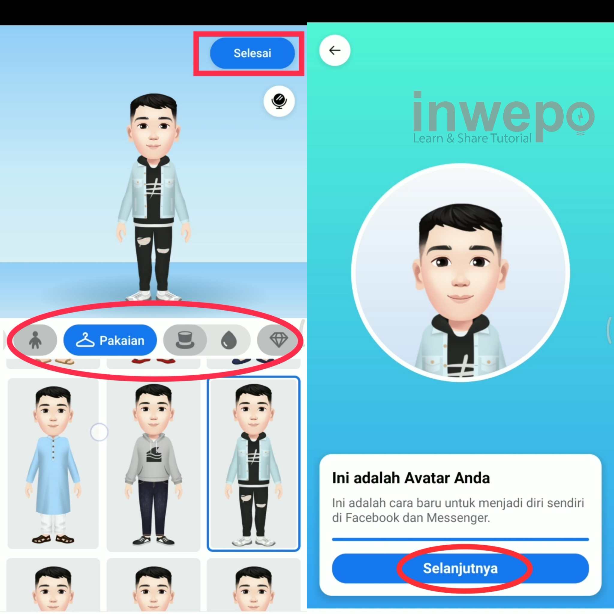 Cara Menggunakan Avatar Facebook di Whatsapp
