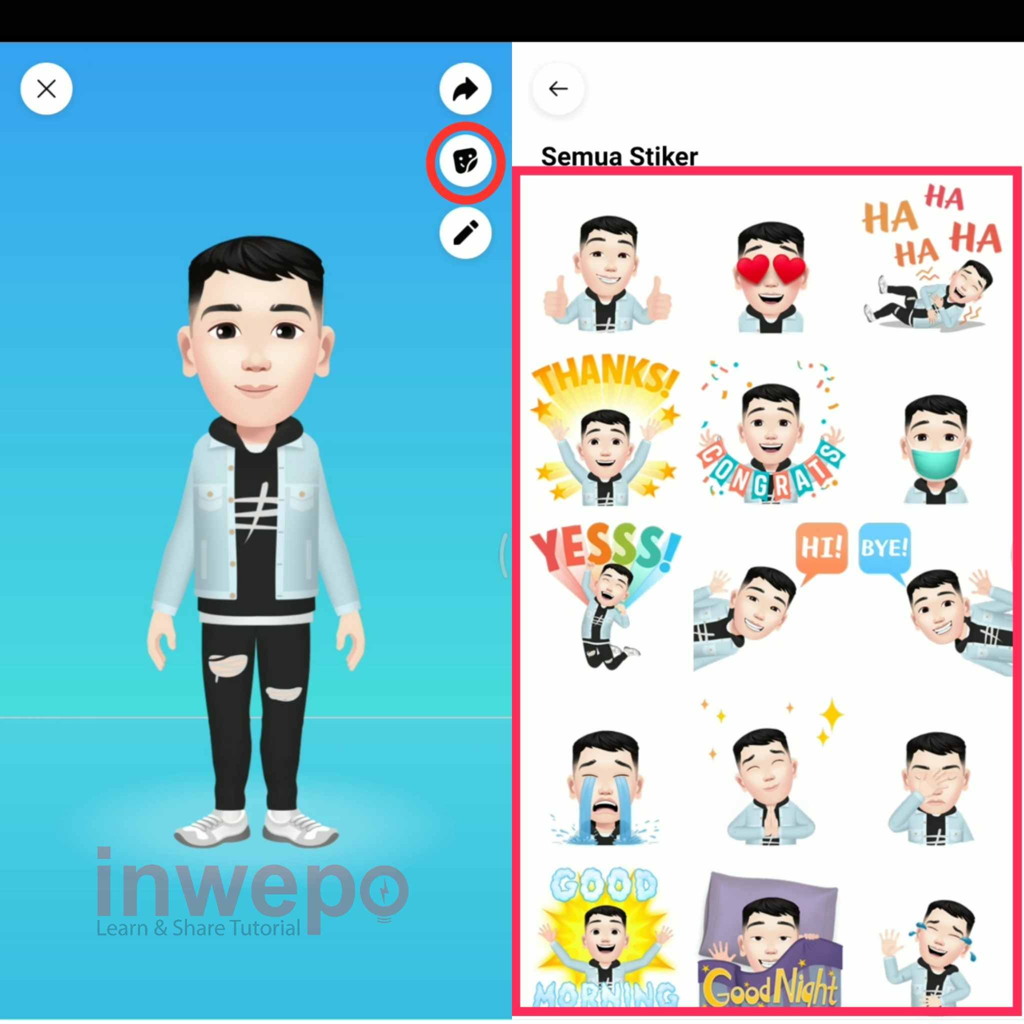 Cara Menggunakan Avatar Facebook di Whatsapp