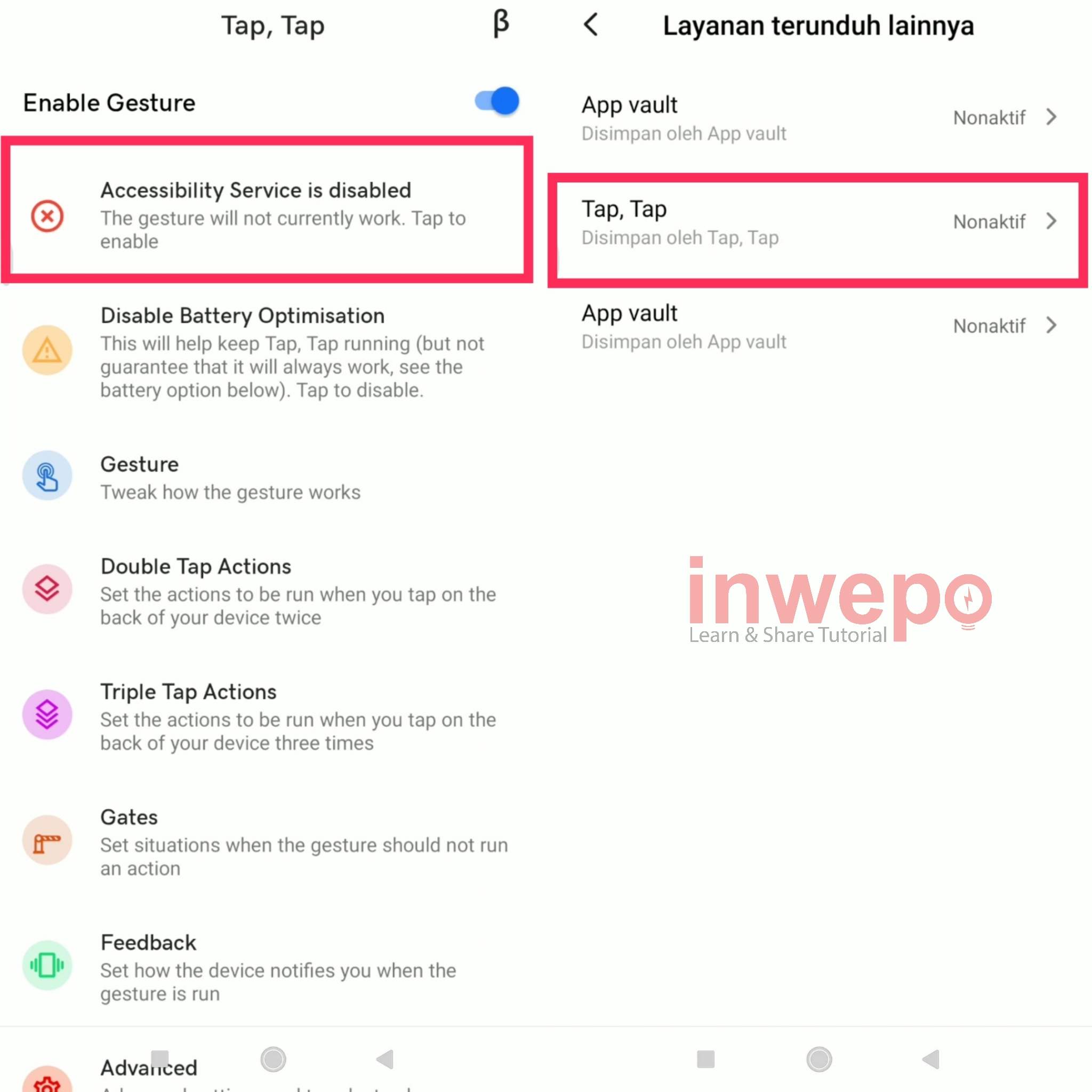 Cara Menambahkan Fitur Tap Back di Android