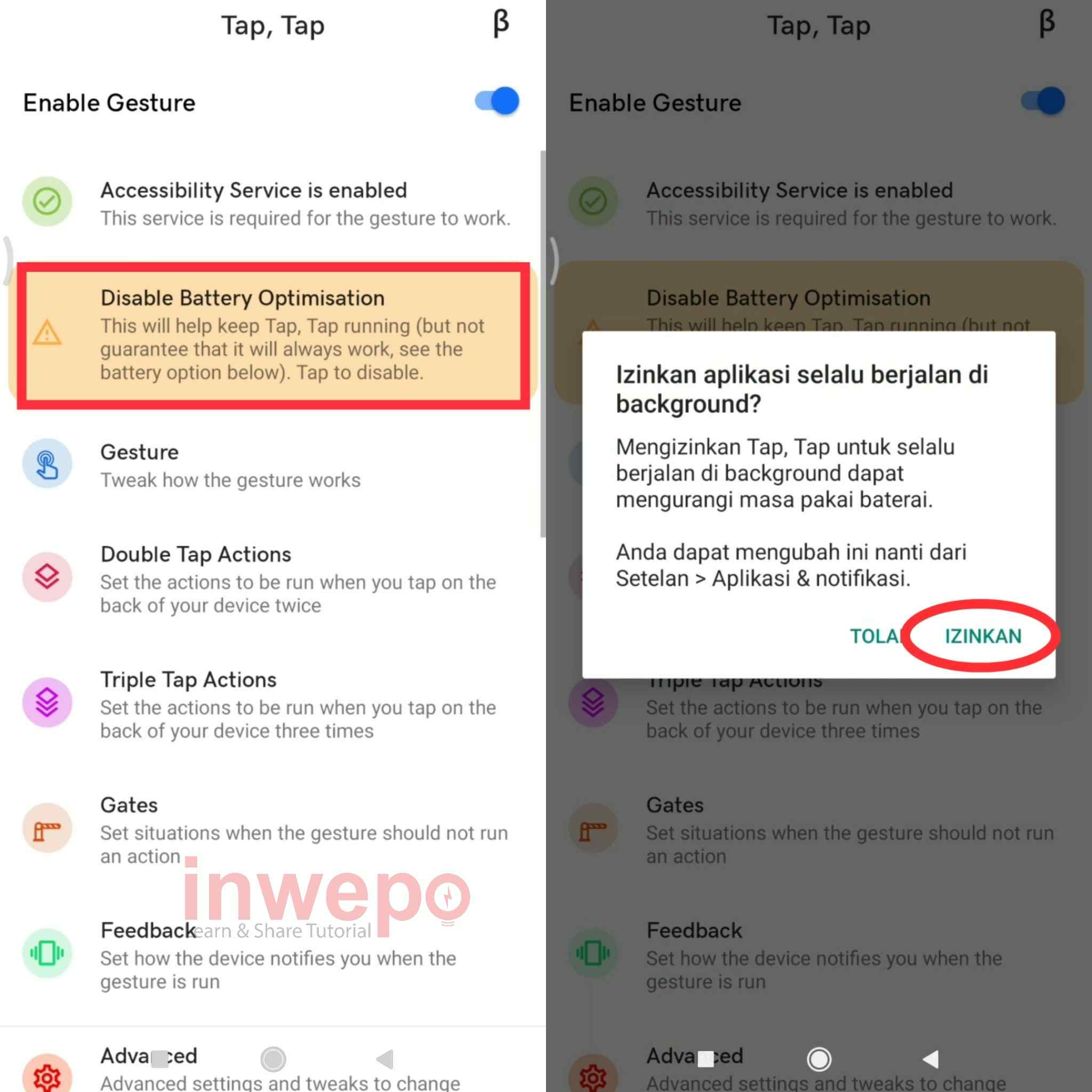 Cara Menambahkan Fitur Tap Back di Android