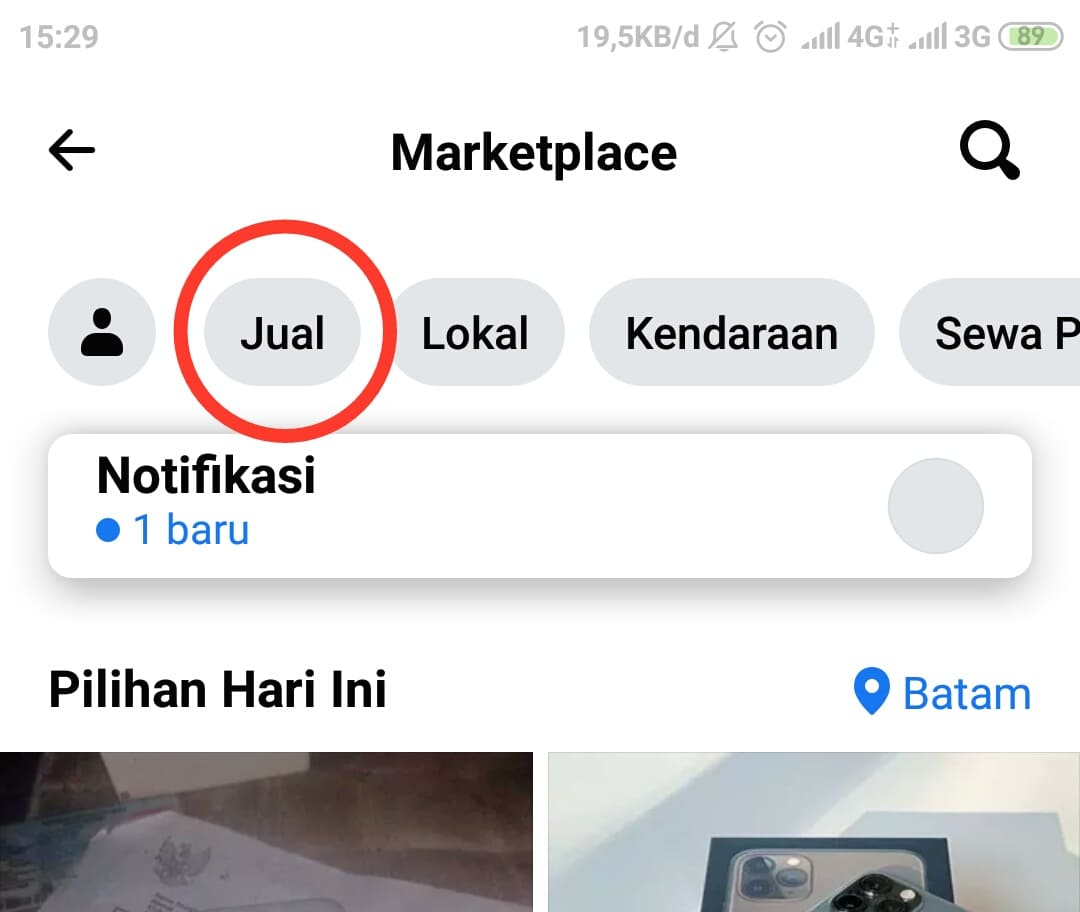 Cara menjual barang di marketplace Facebook