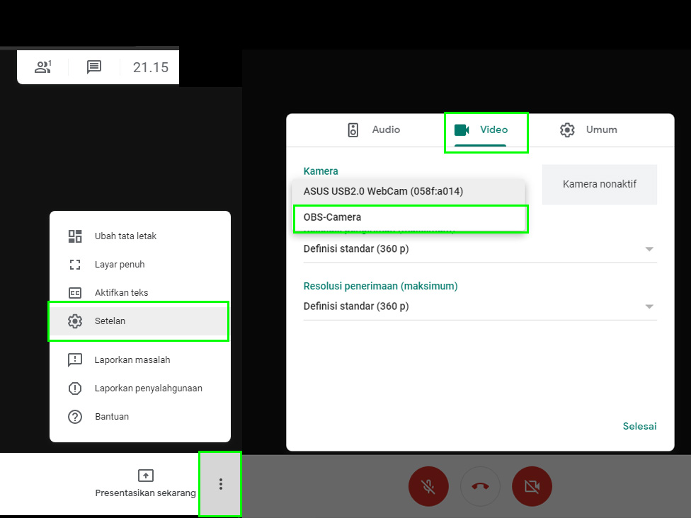 Cara Menggunakan OBS Studio Untuk Zoom dan Google Meet