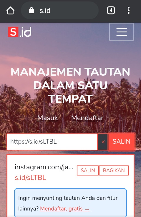 Cara Cepat Memperpendek Link Menggunakan HP