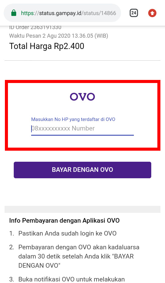 Cara Membeli Stiker Line dengan Ovo