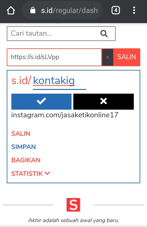 Cara Cepat Memperpendek Link Menggunakan HP