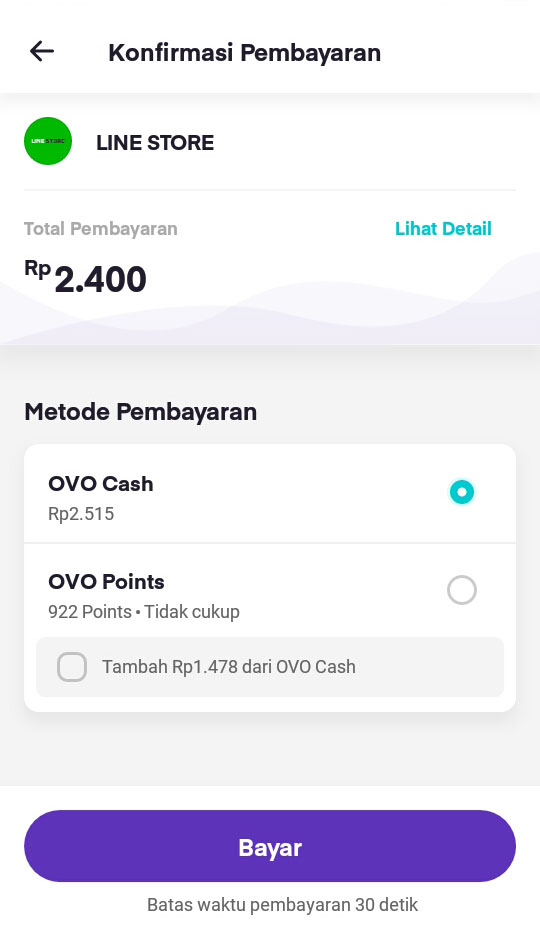 Cara Membeli Stiker Line dengan Ovo
