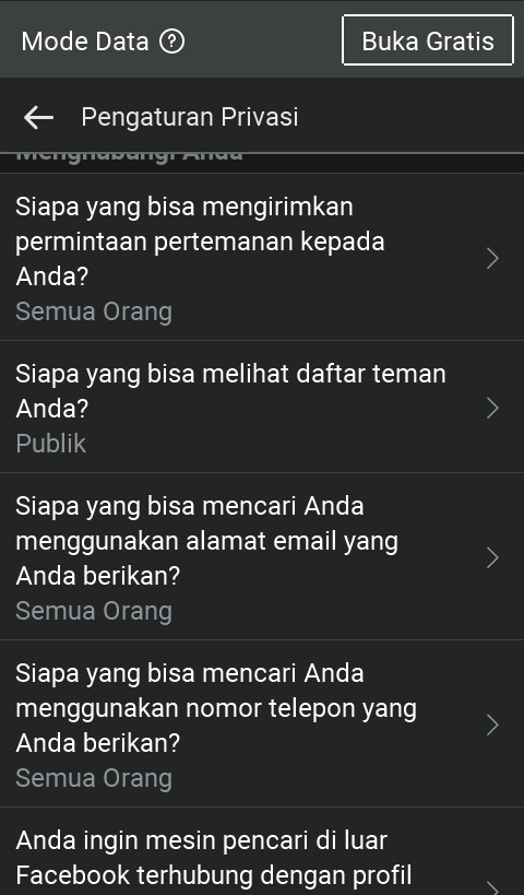 Cara Menyembunyikan Daftar Teman Facebook