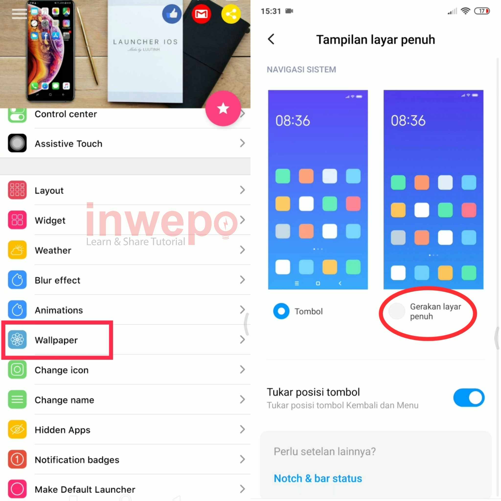 Cara Mengubah Tampilan Android Menjadi iOs 14