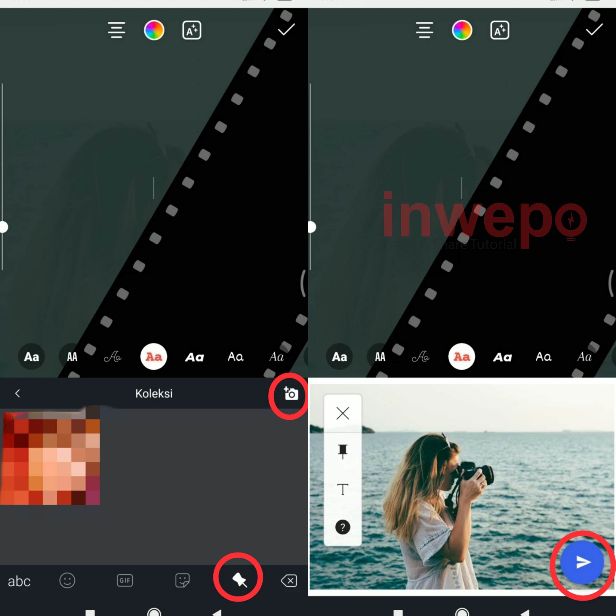Cara Buat Efek Roll Film di Story Instagram