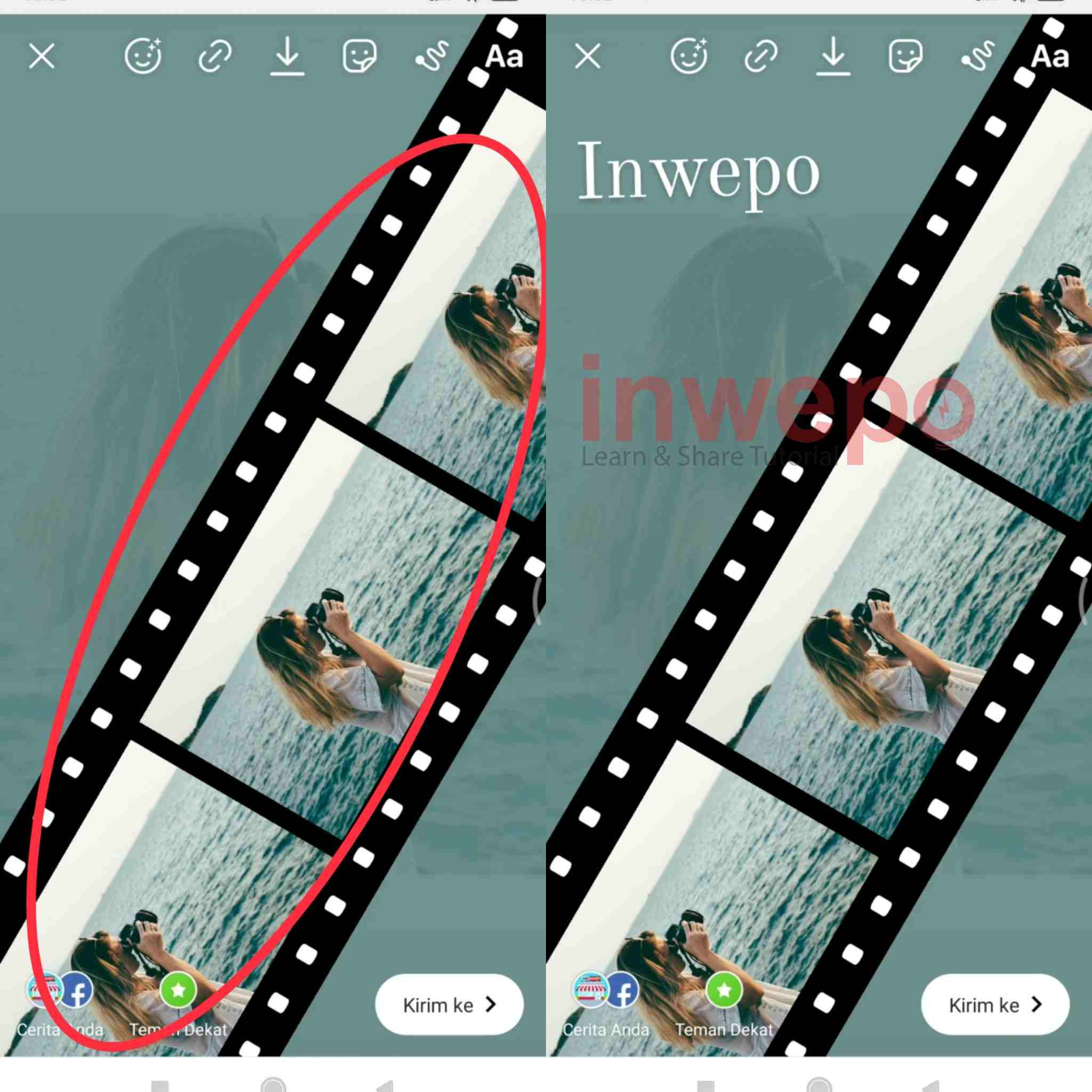 Cara Buat Efek Roll Film di Story Instagram