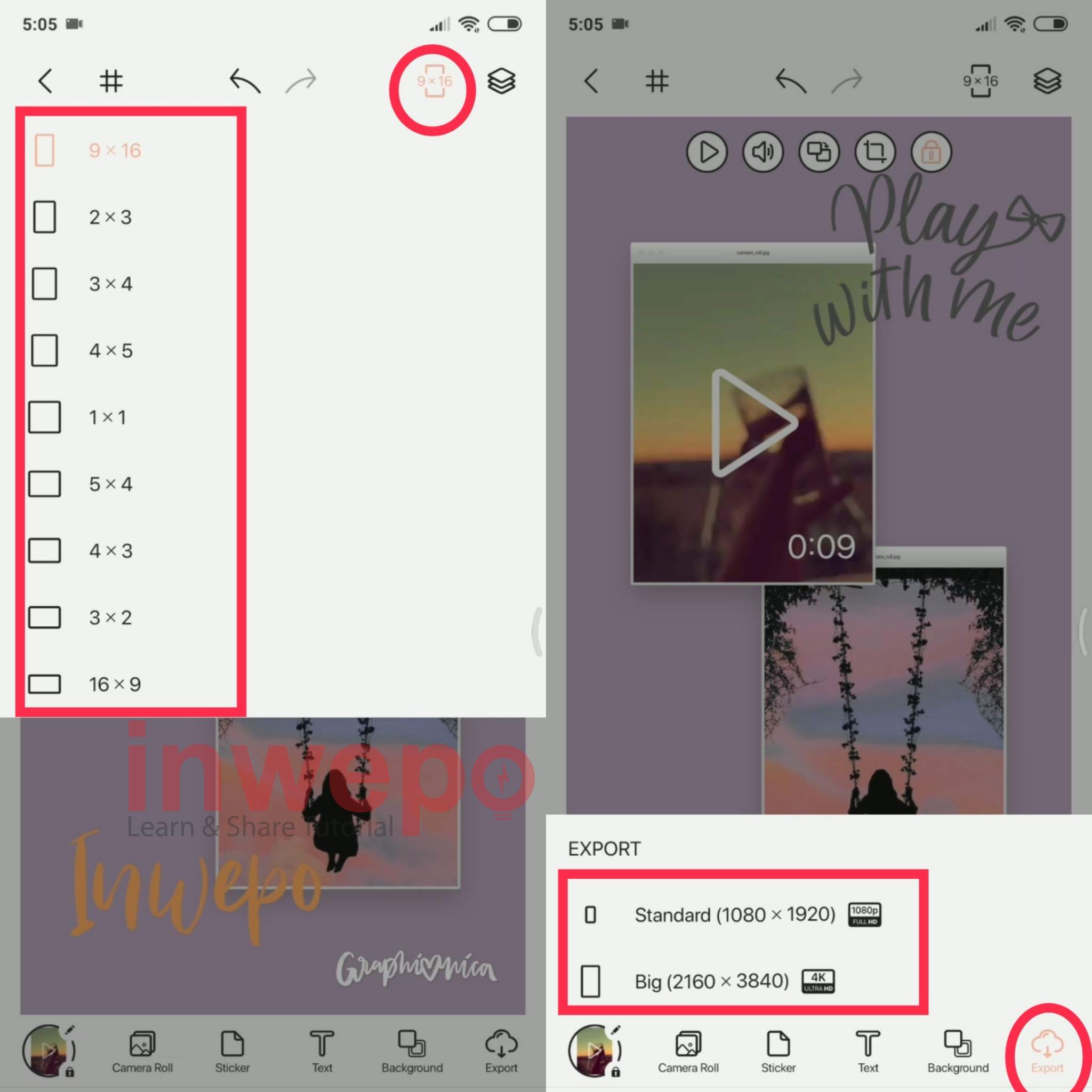 Buat Foto dan Video Kolase dalam Satu Frame