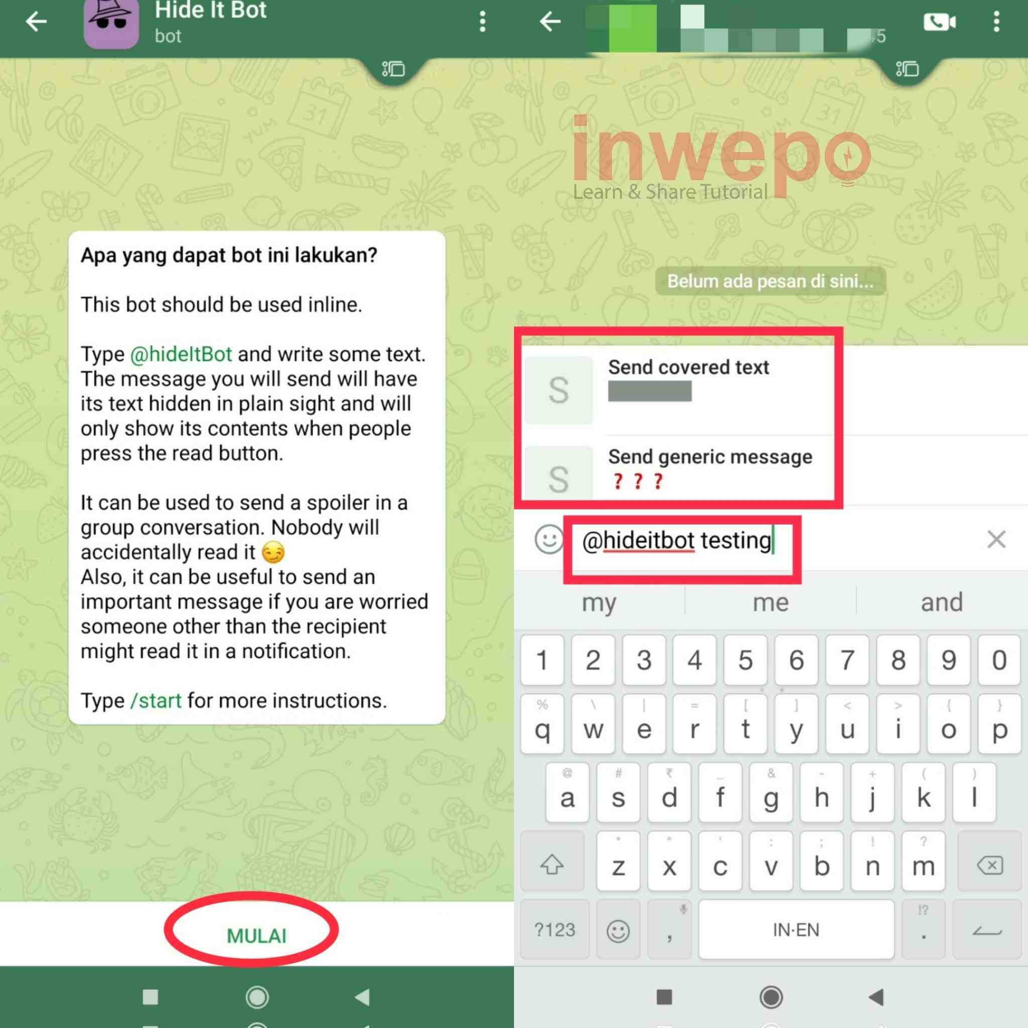 Cara Kirim Pesan Tersembunyi di Telegram