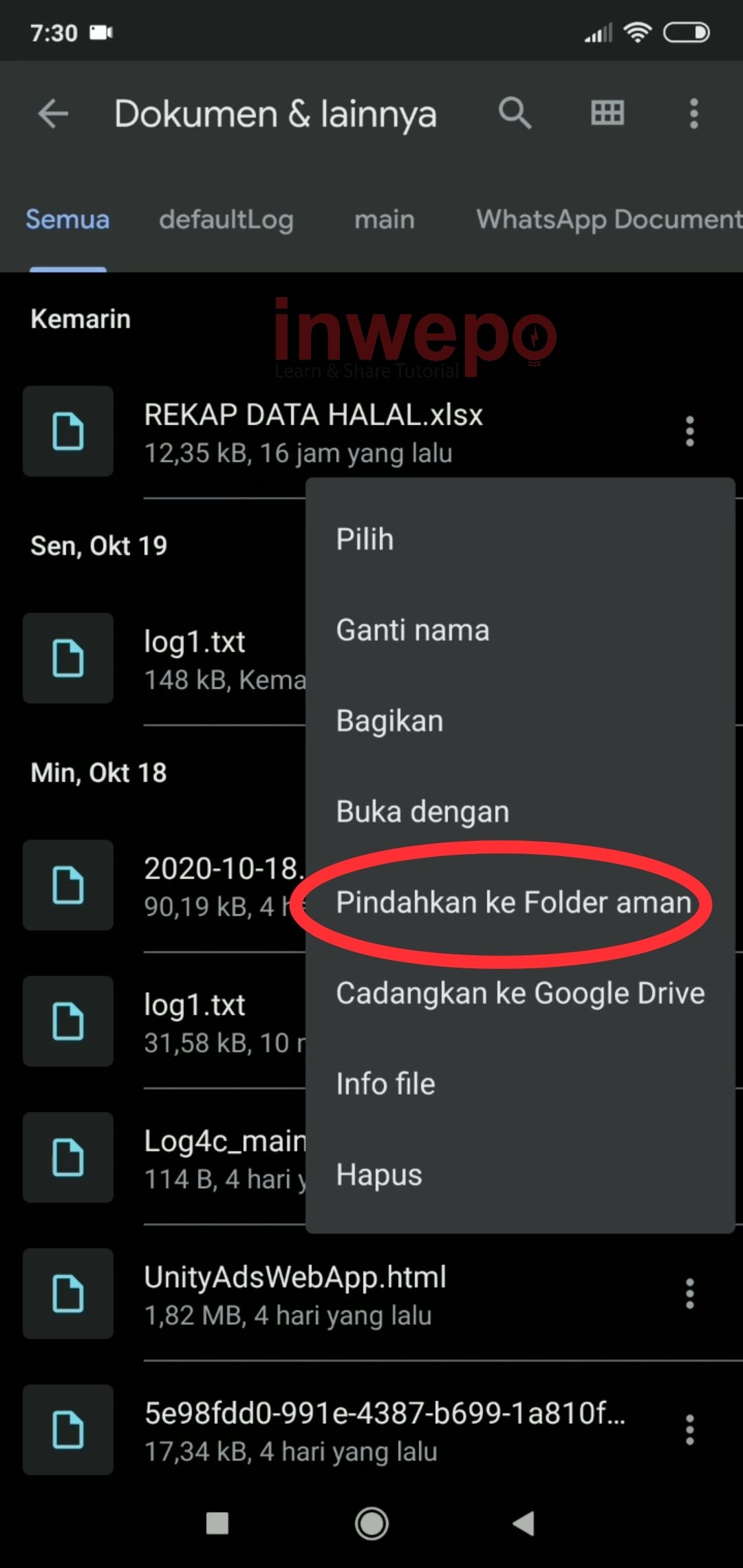 Cara Aktifkan Safe Folder di Aplikasi Files Go
