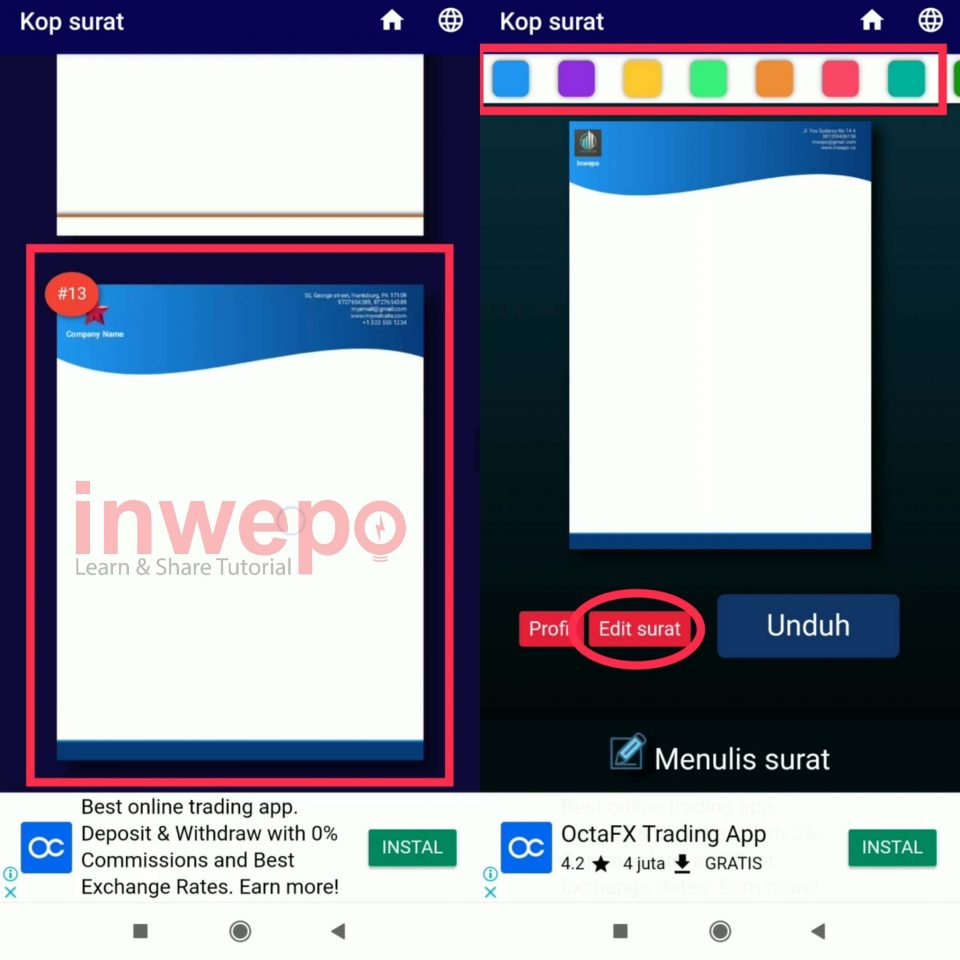Cara Mudah Membuat Kop Surat di HP Android