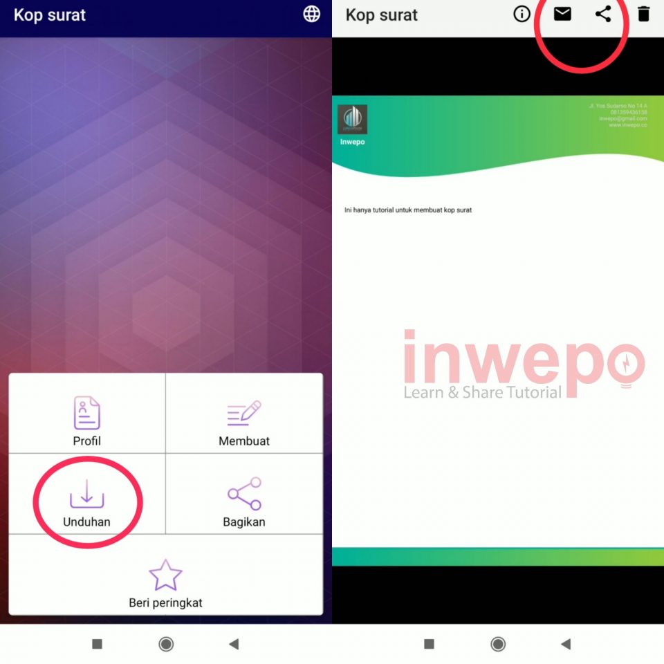 Cara Mudah Membuat Kop Surat di HP Android