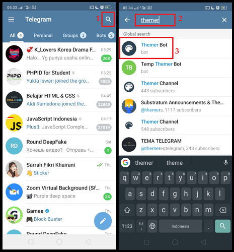 Cara Mudah Mengubah Wallpaper Chat di Telegram