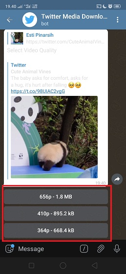 Cara Download Video di Twitter Melalui Telegram