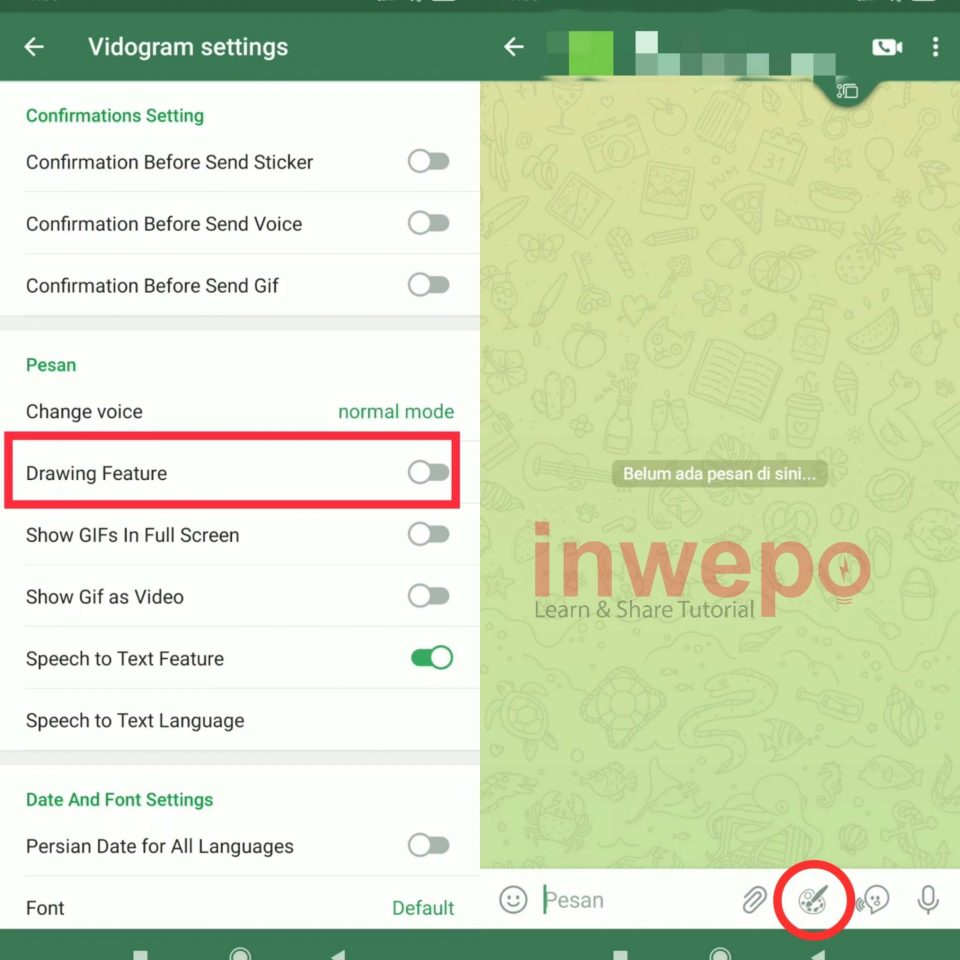 Cara Aktifkan Fitur Drawing Mode Telegram