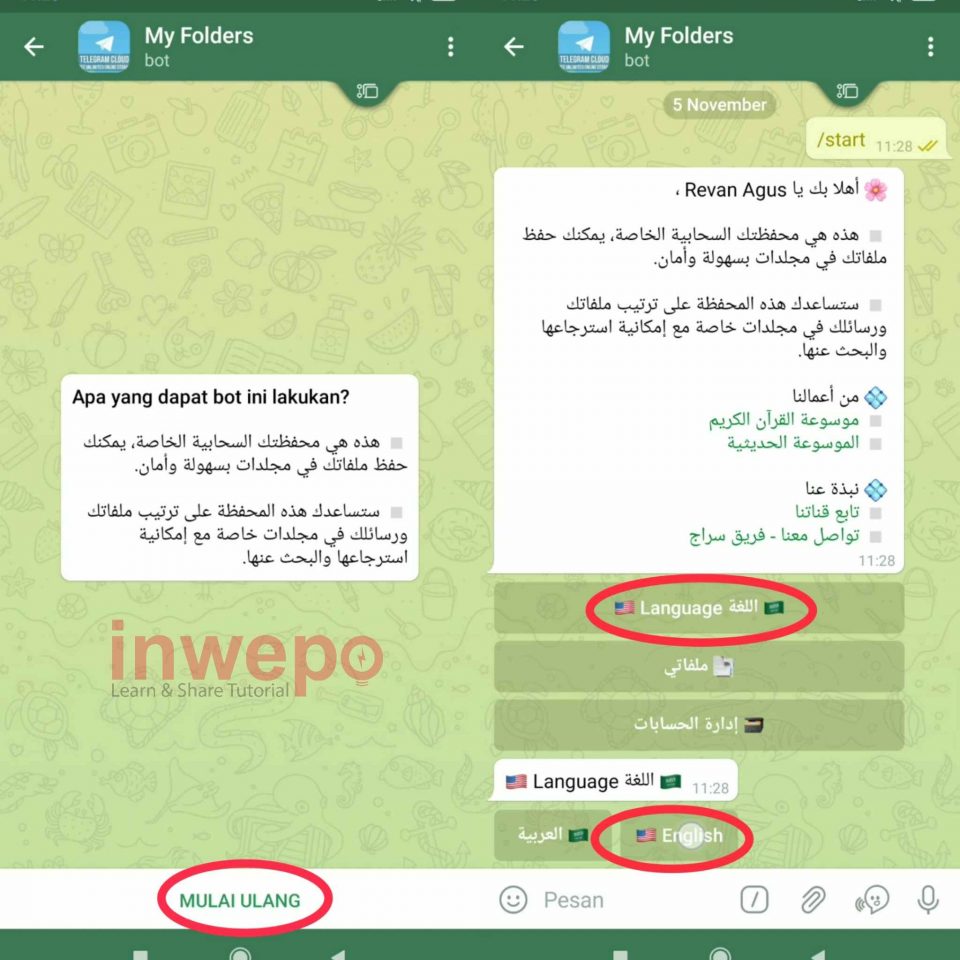 Cara Mengganti Telegram Jadi Cloud Storage