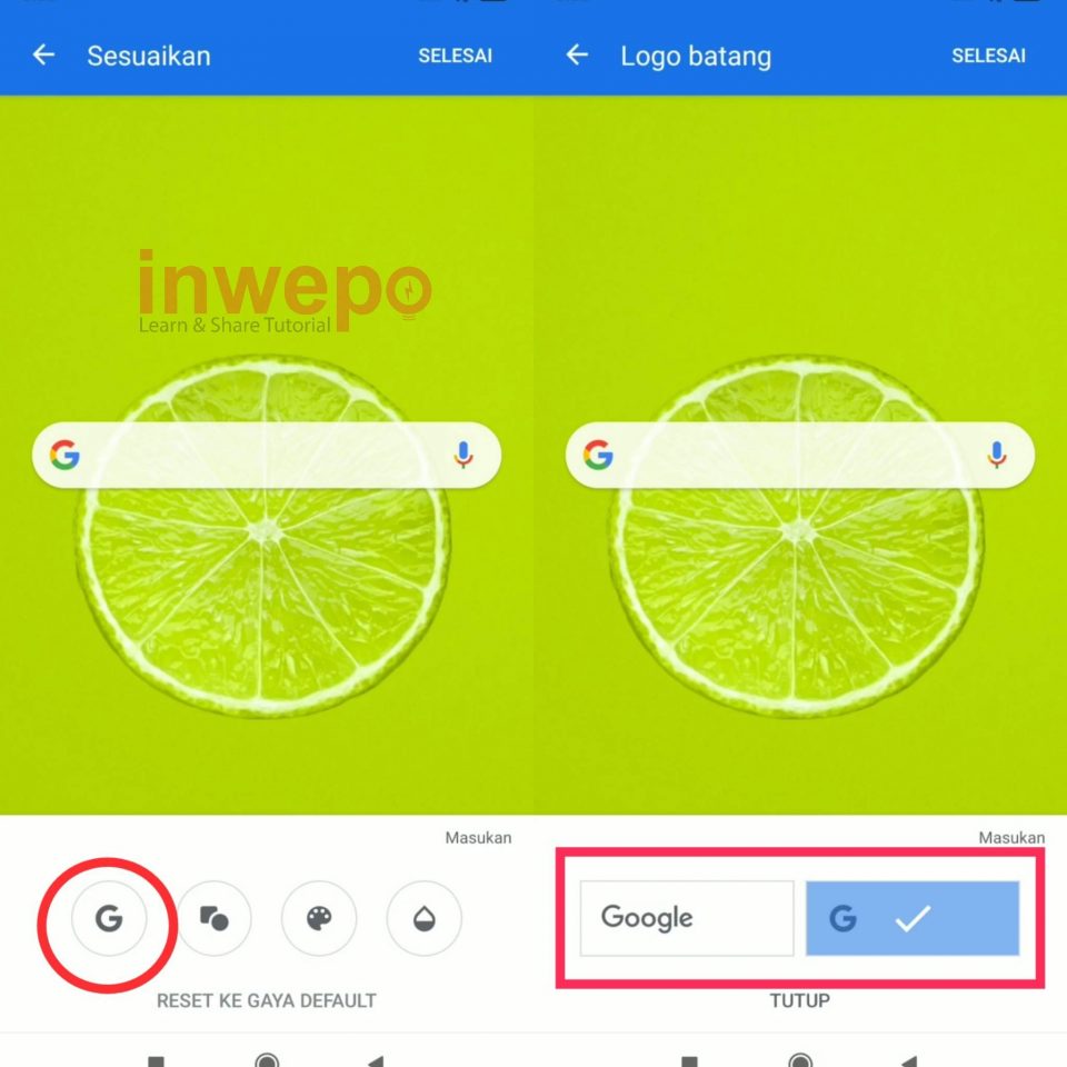 Cara Mengganti Widget Google Search di HP