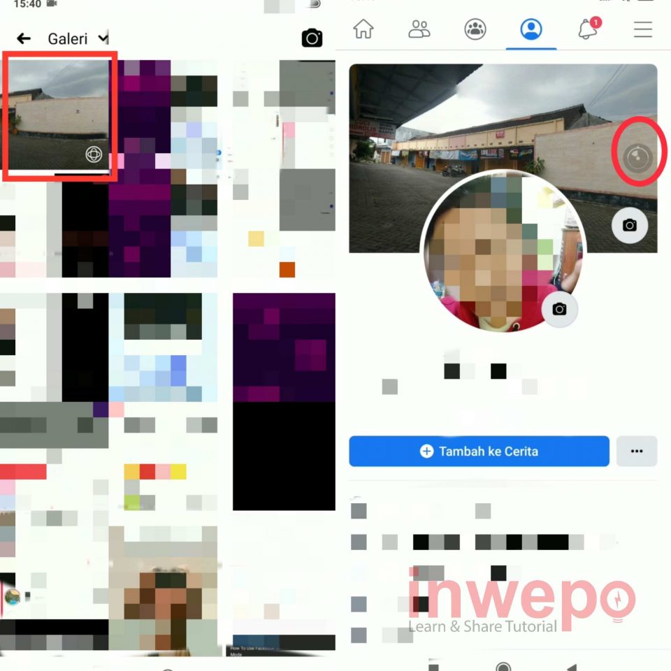 Cara Membuat Sampul FB 360 derajat dari Android