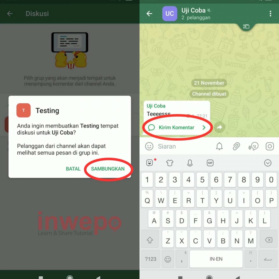 Cara Menggaktifkan Fitur Komen di Channel Telegram