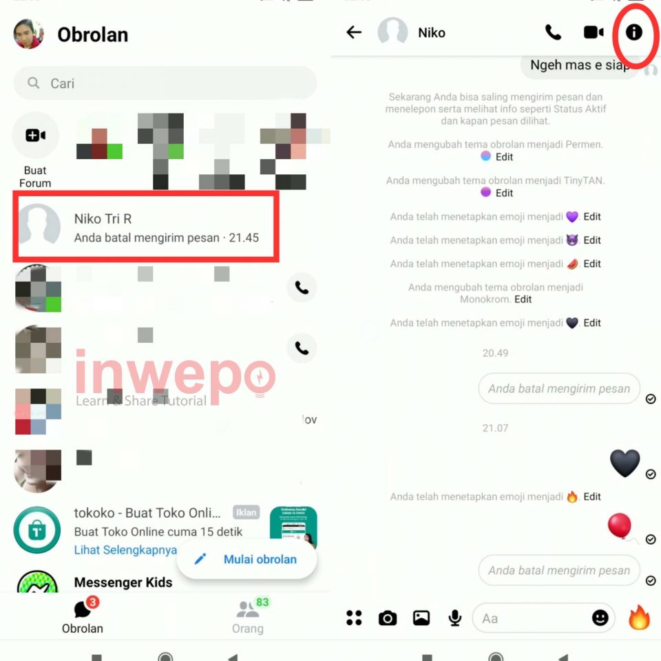Cara Ganti Tema Messenger & Fitur Senyap Facebook