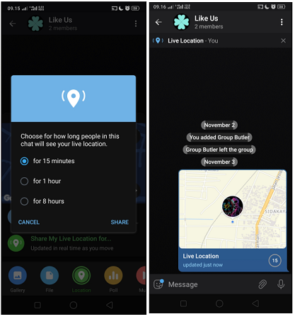 Cara Menggunakan Fitur Live Location di Telegram