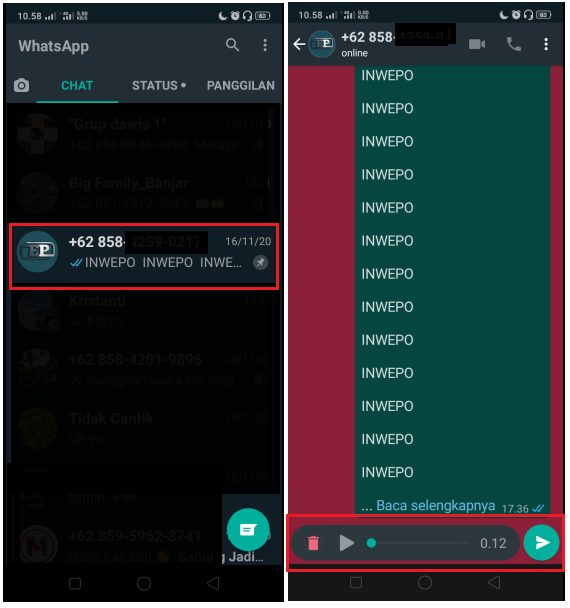 Cara Mendengarkan Voice Note WhatsApp Sebelum Dikirimkan