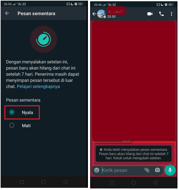 Cara Mengaktifkan Fitur Pesan Sementara di WhatsApp