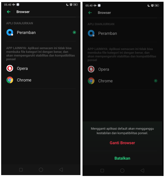 Cara Mengubah Default Browser di Android