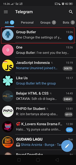 Cara Membuat Pesan Selamat Datang di Group Telegram