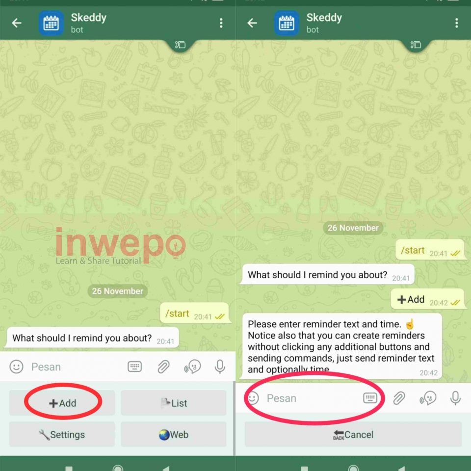 Cara Membuat Telegram Menjadi Alarm Pengingat 